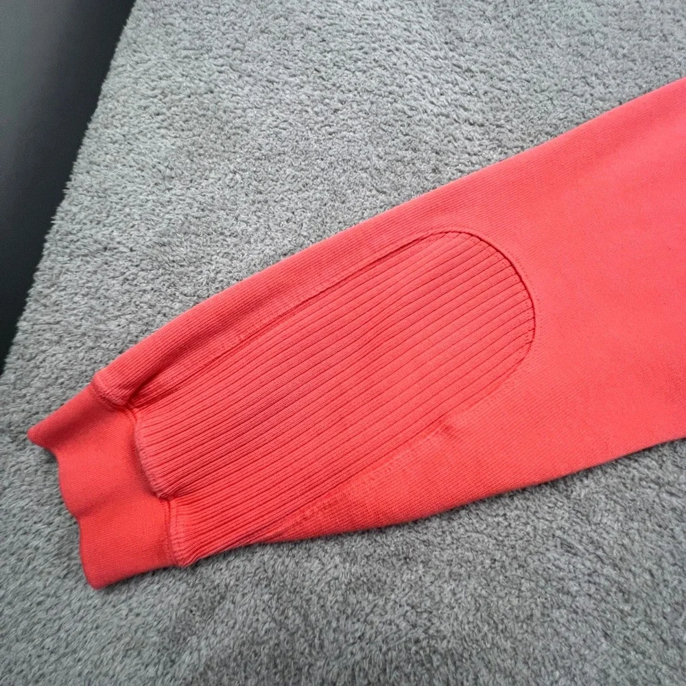 Cutter & Buck Quarter Zip Pullover Womens Large Coral Pima Cotton Ribbed Athlete